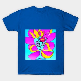 Abstract Alien Flower | AI Generated Design by @remlorart T-Shirt